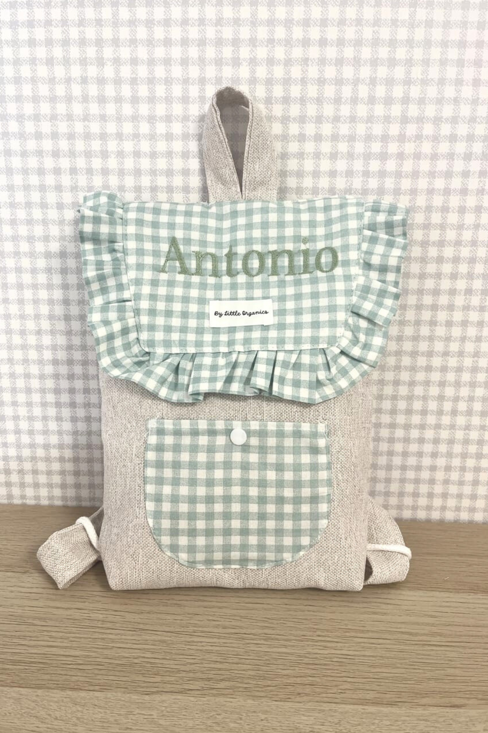 Mochila combinada verde