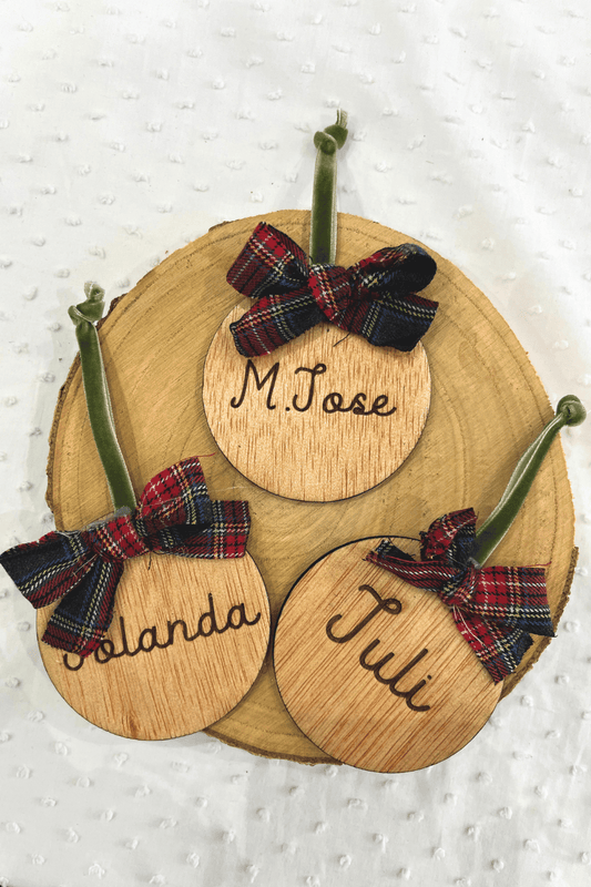 Bola Navidad personalizada terciopelo