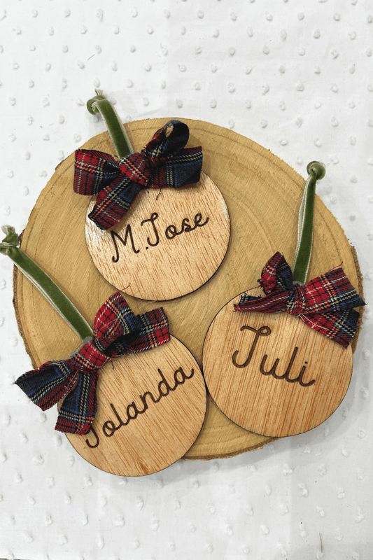 Bola Navidad personalizada terciopelo