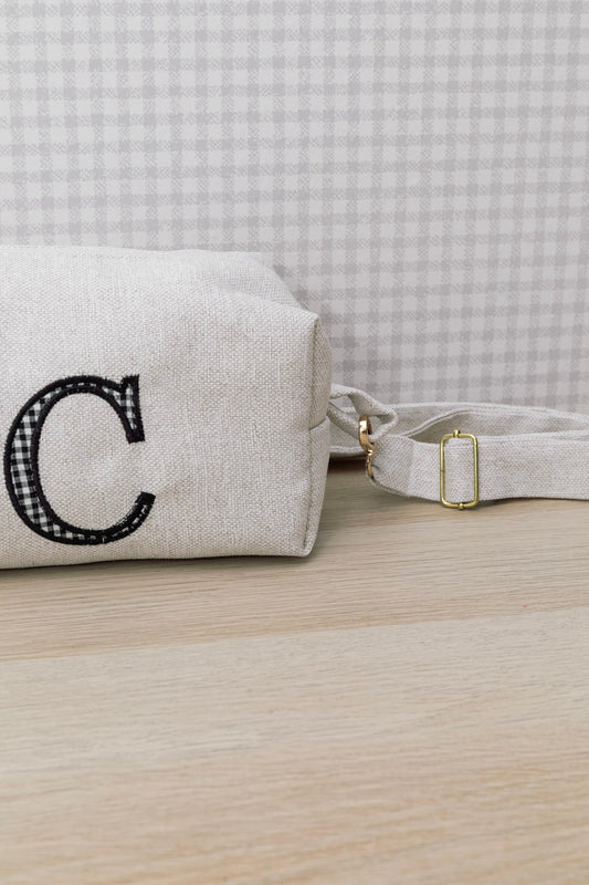 Bolso Letra Vichy negro