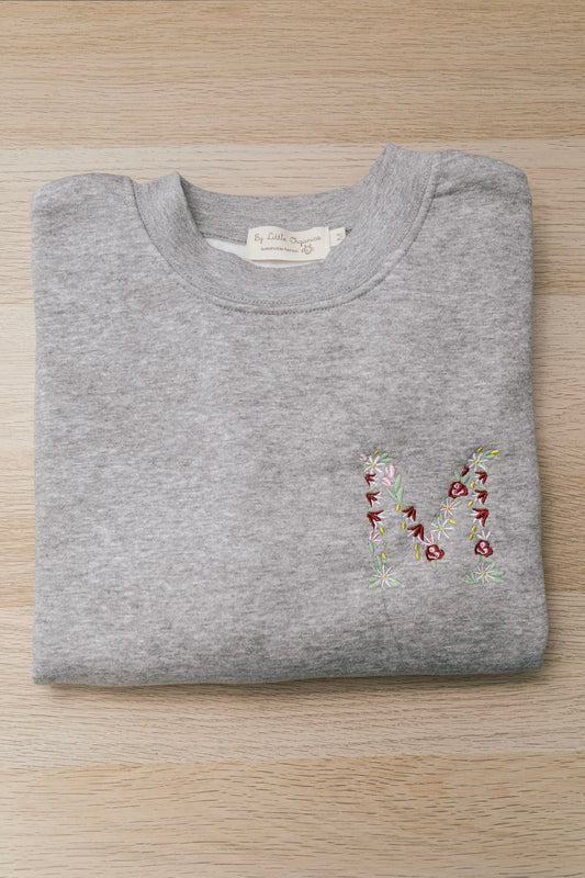 Sudadera inicial flores