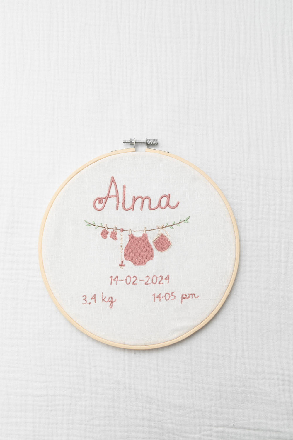 Bastidor personalizado nacimiento ropita