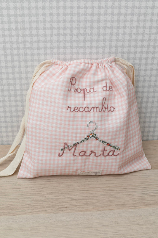 Bolsita de muda rosa