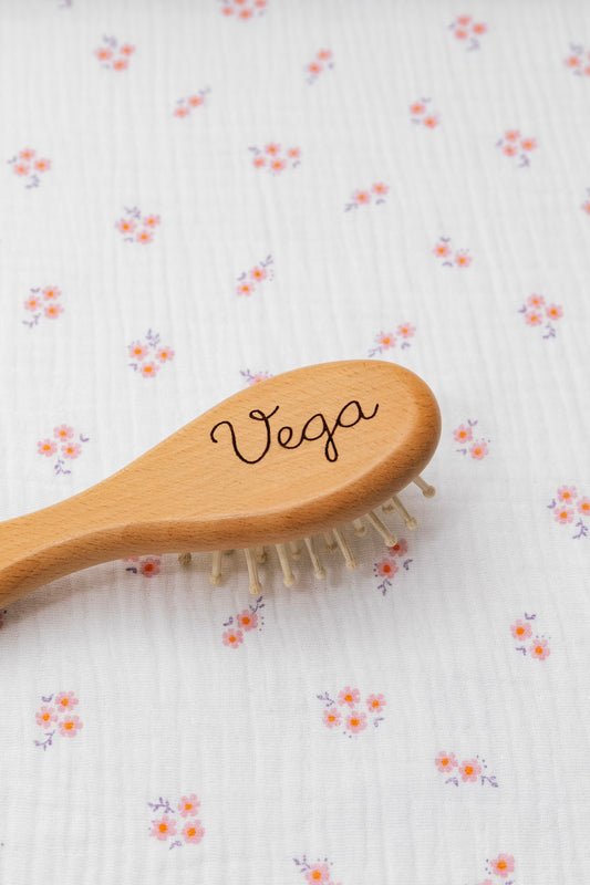 Cepillo púas madera bebé