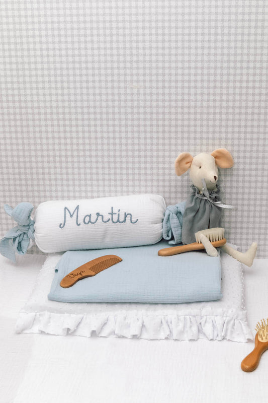 Cojín antivuelco azul