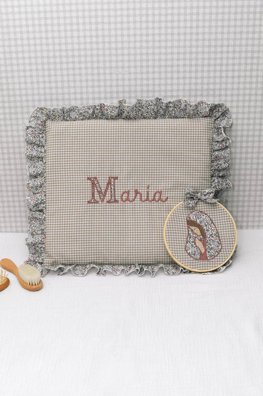 Cojín personalizado inicial