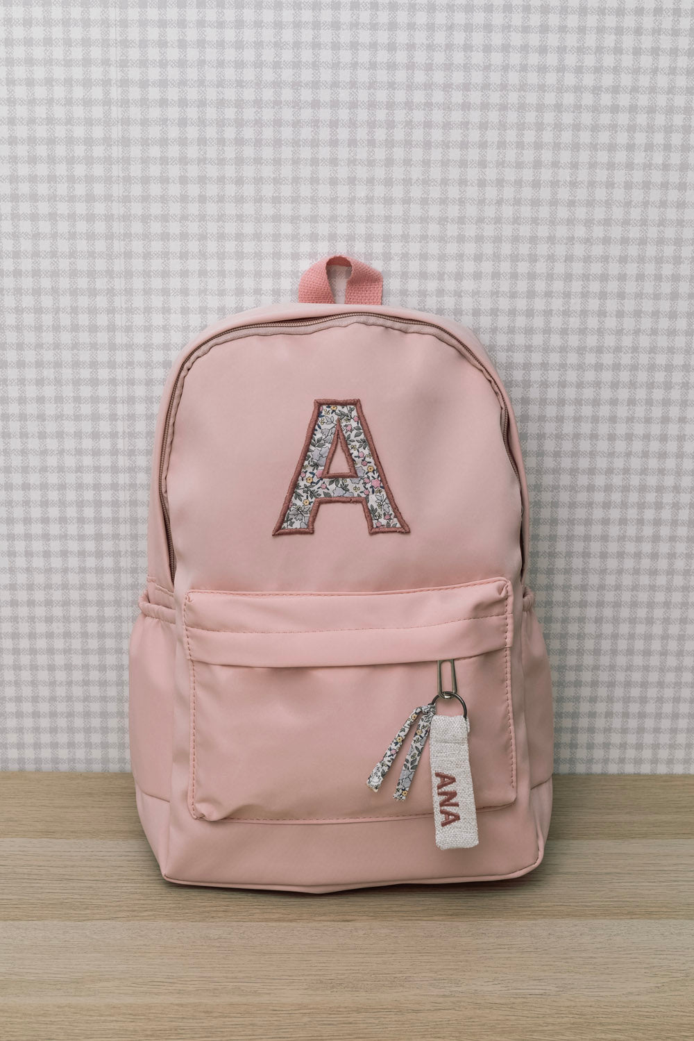 Mochila cole rosa personalizable