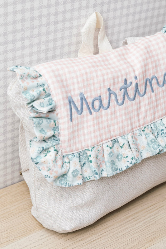 Mochila solapa vichy