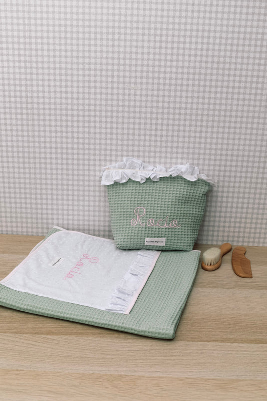 Pack Toalla y neceser bordado personalizado