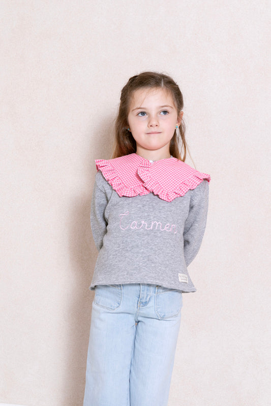 Sudadera Gris Barbie