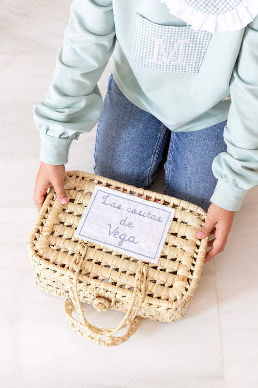 Maletita de palma accesorios