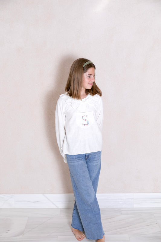 Blusa inicial flores