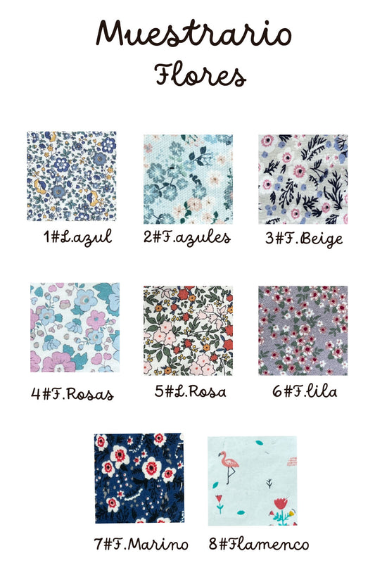 Sudadera inicial estampada flores