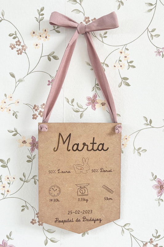 Placa madera Nacimiento