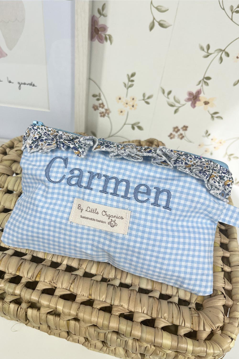 Estuche plano vichy