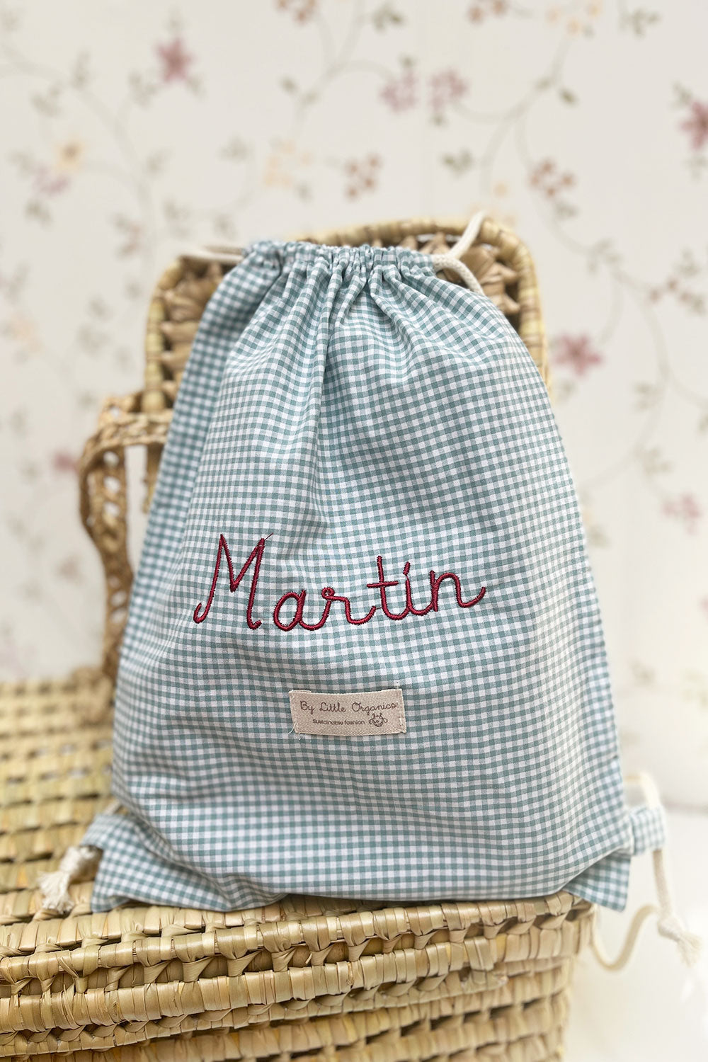 Mochila cuerdas vichy