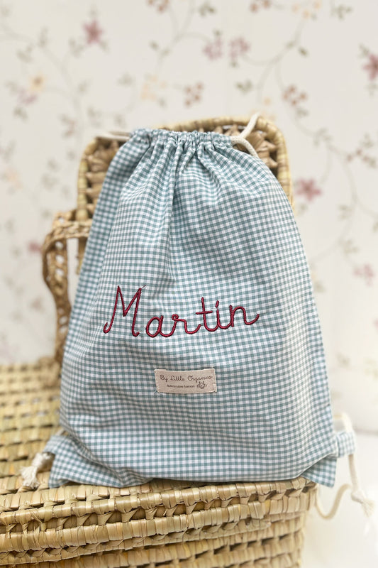 Mochila cuerdas vichy