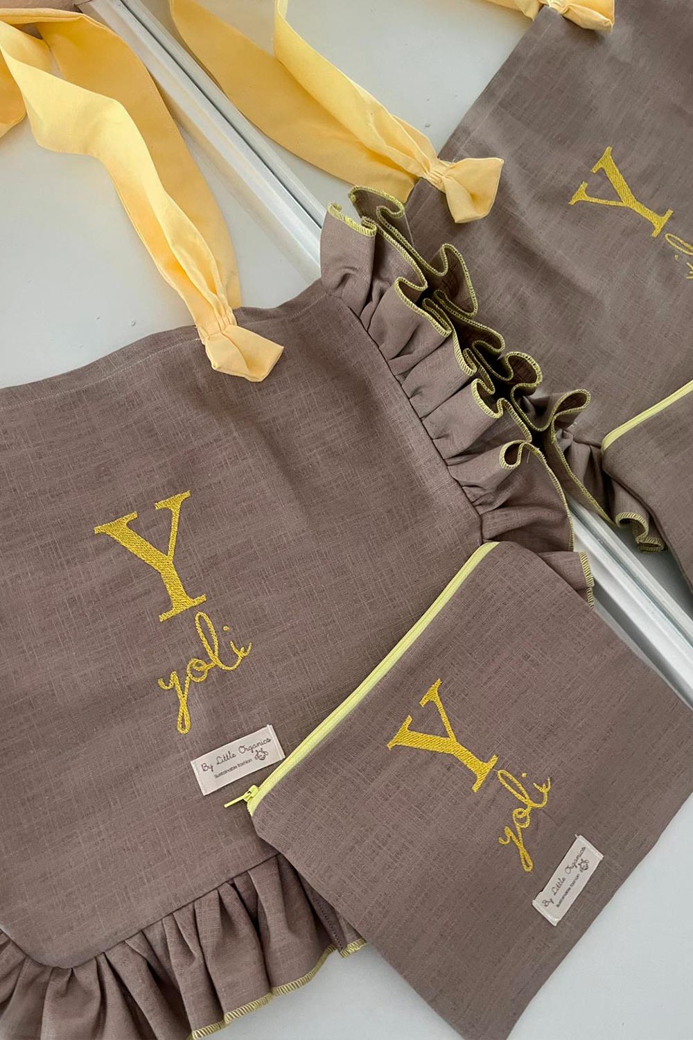 Pack Estuche + Bolso amarillo