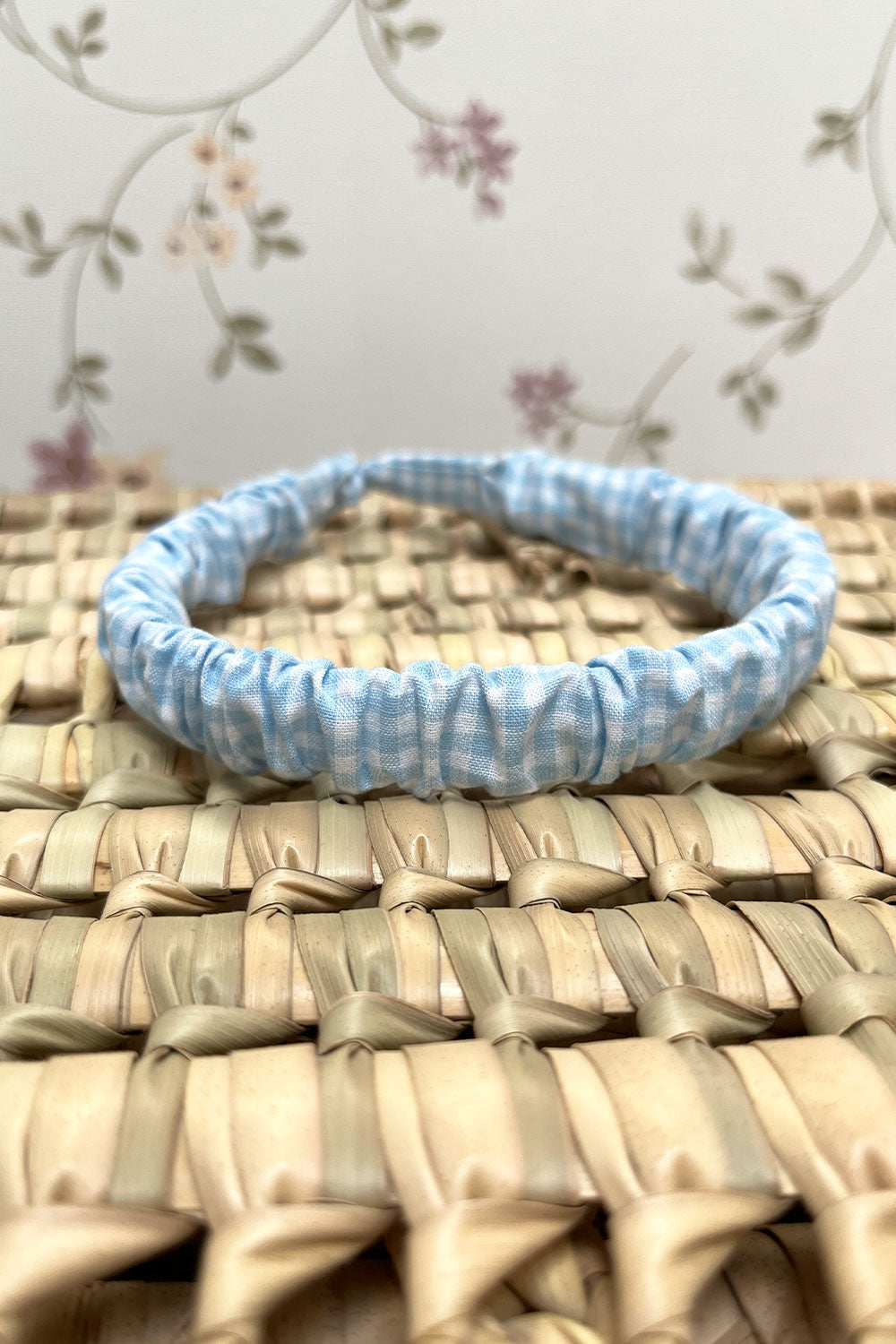 Diadema Vichy azul