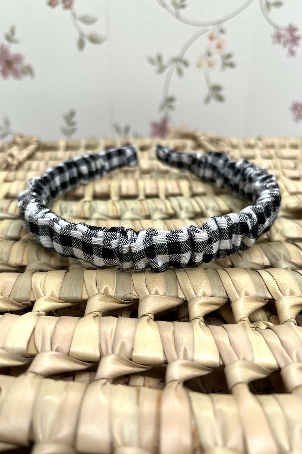 Diadema vichy negra