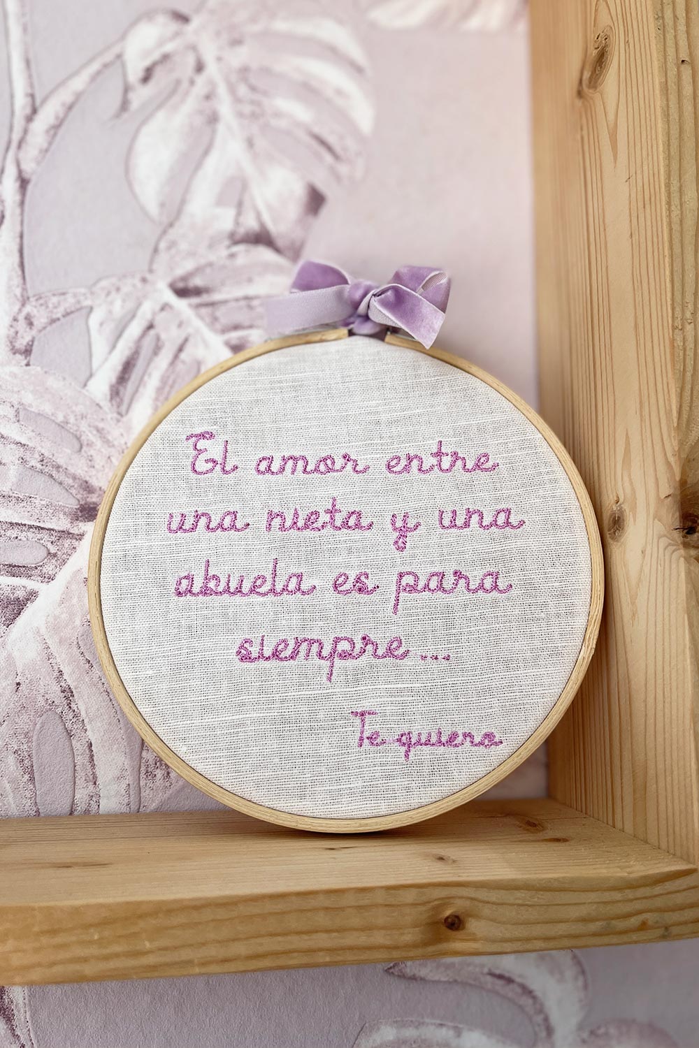 Bastidor de madera personalizado abuelas