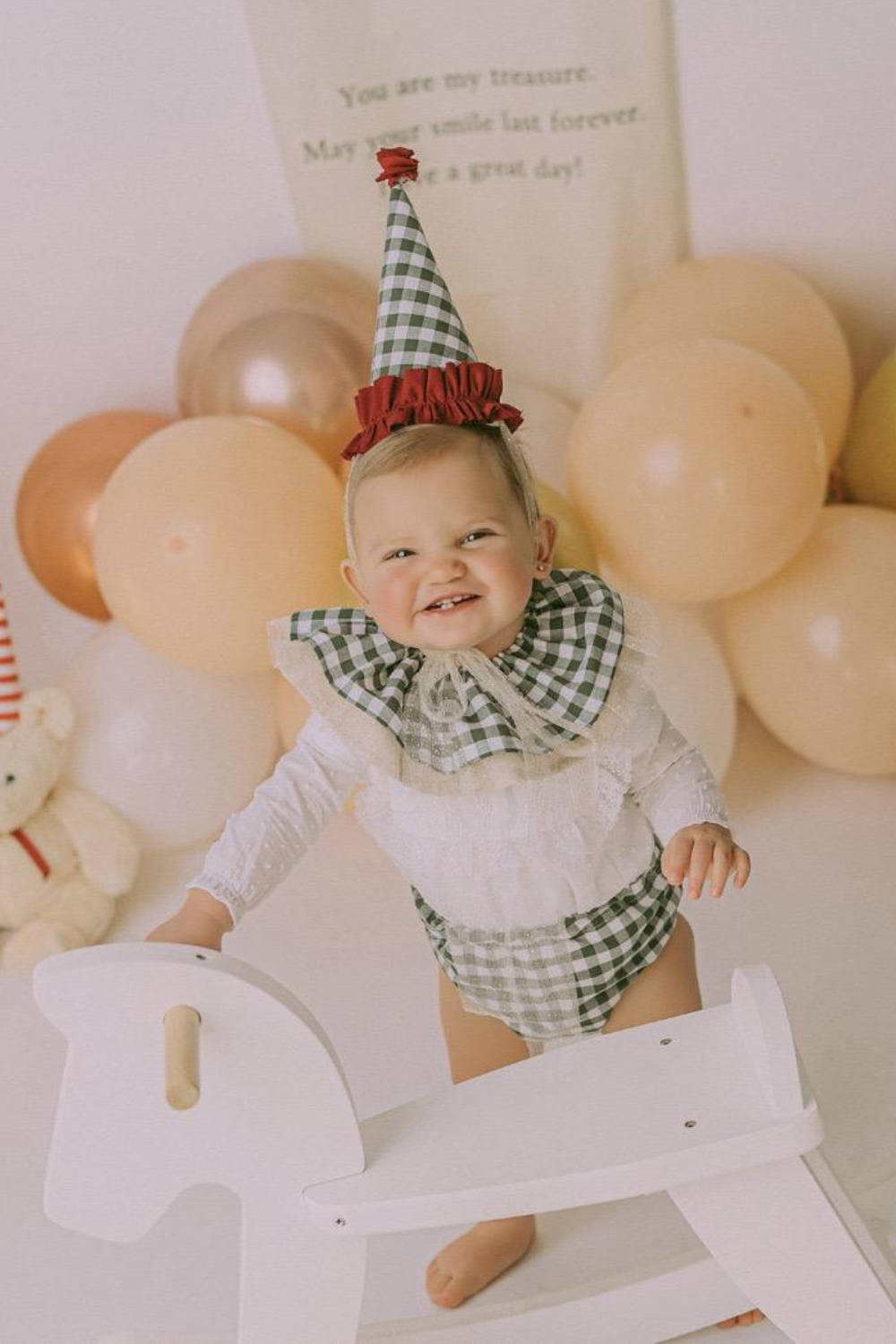Conjunto cumpleaños gorrito
