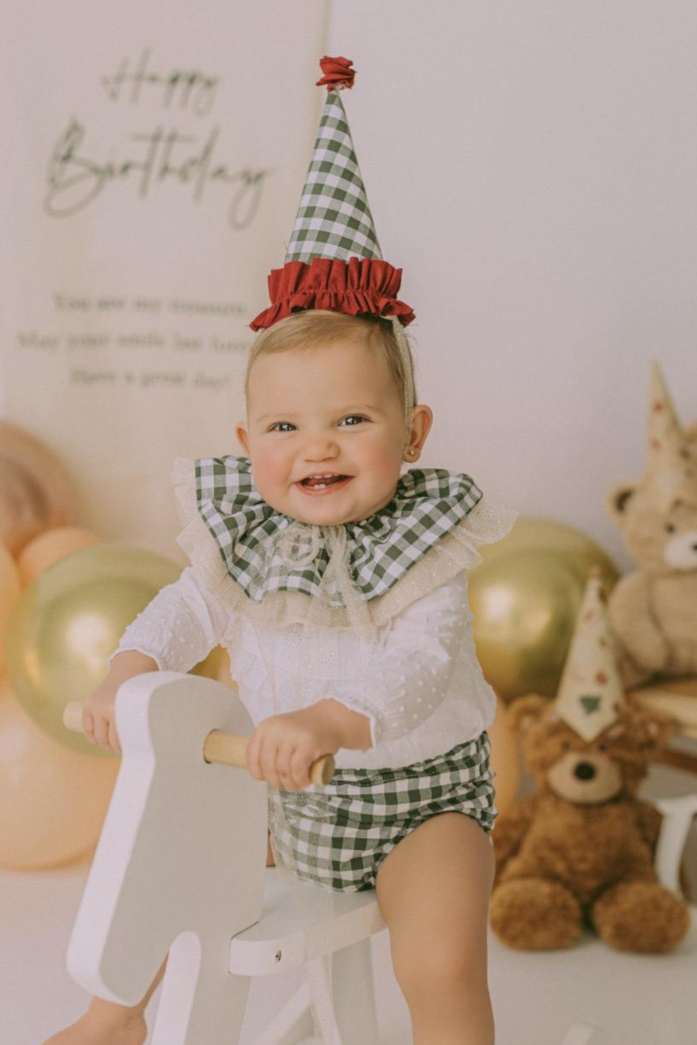 Conjunto cumpleaños gorrito